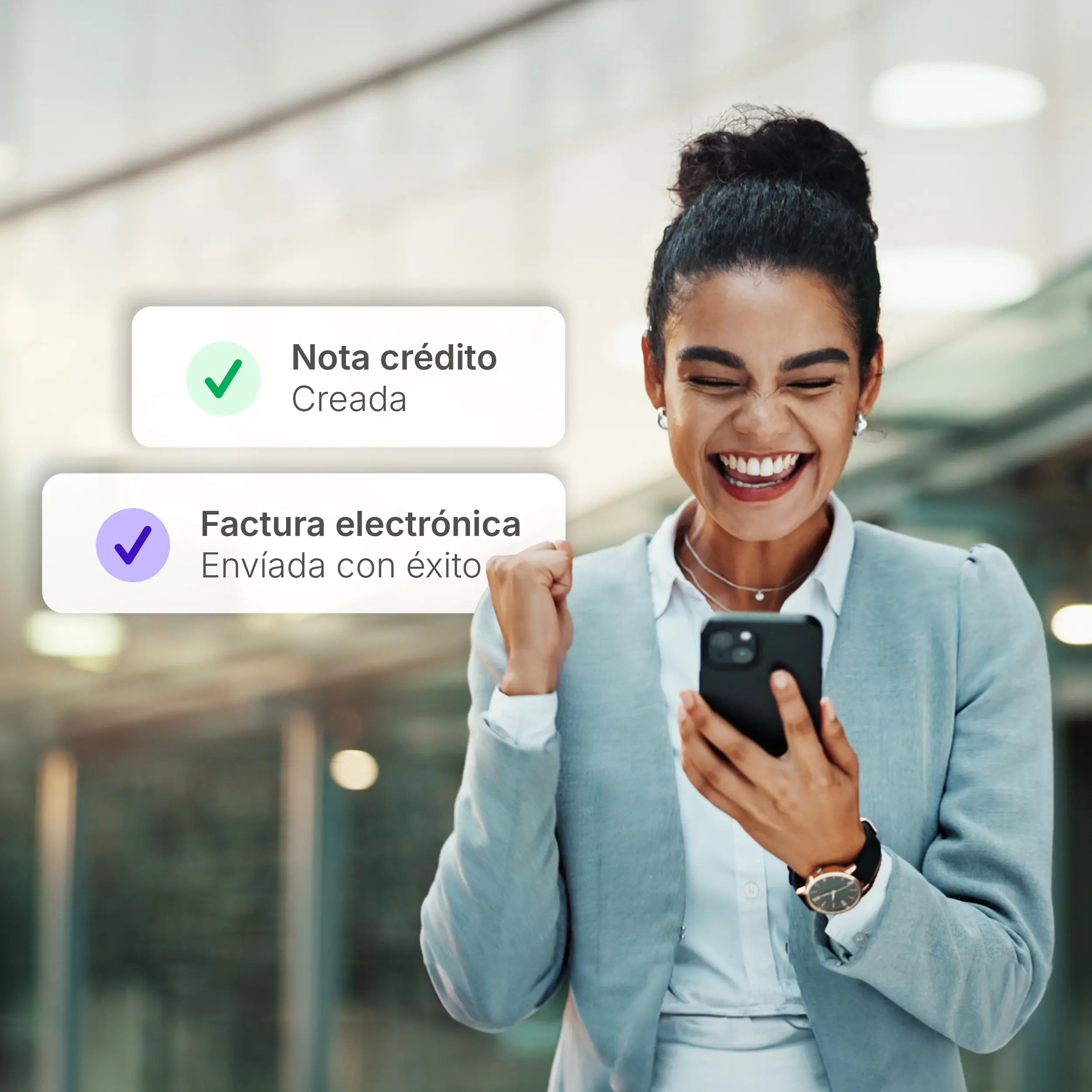 Notas crédito desde la app