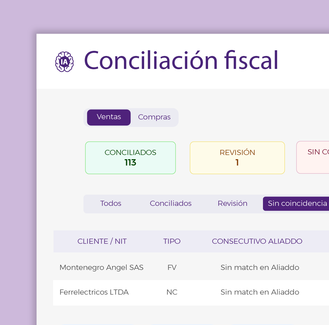 Causación automática de facturas