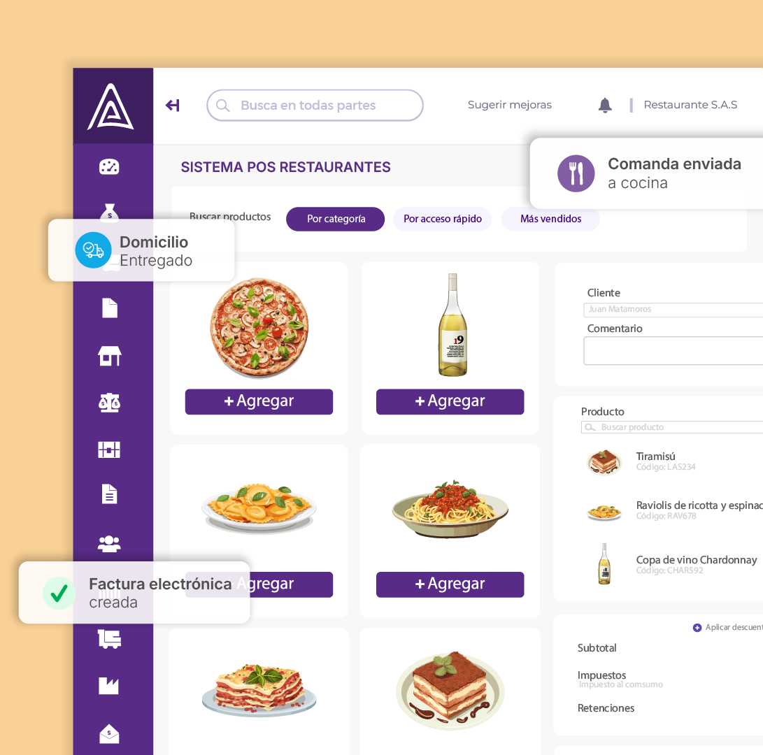 Agiliza tus ventas con el POS gastrobar de Aliaddo.