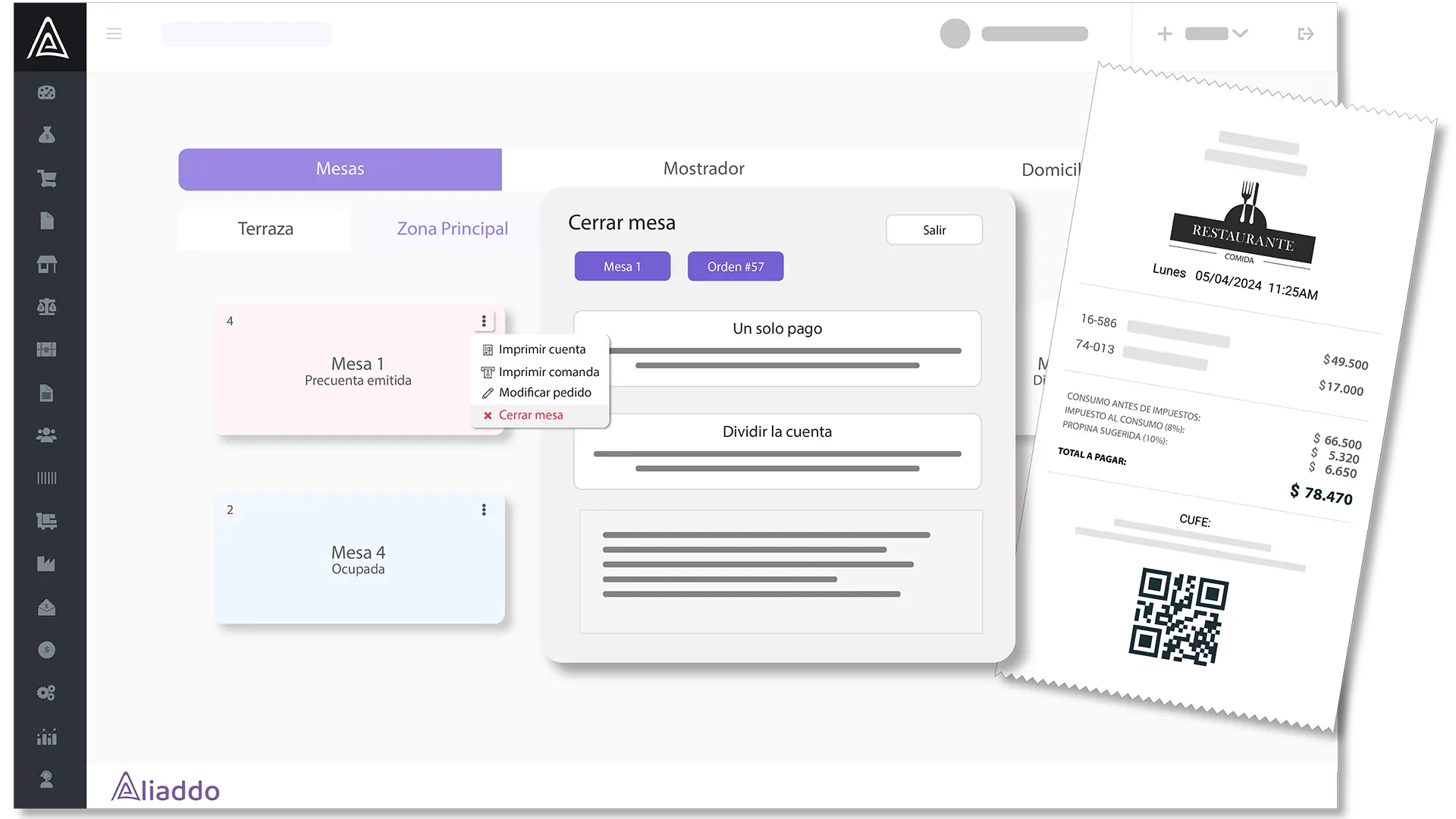 Crea facturar electrónicas desde tu punto POS.