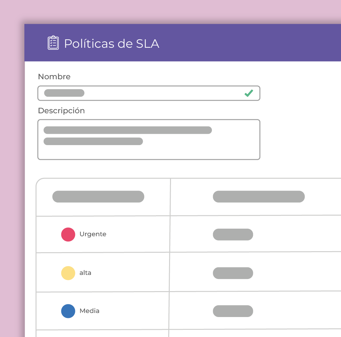 Prioriza tickets por nivel de urgencia para dar atención efectiva.
